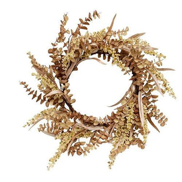 Fall Ombre Eucalyptus Leaf & Berry Wreath - The Fox Decor